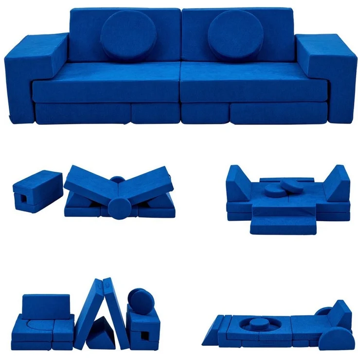 LEADZM Kindersofa Kindersofa Spielsofa, Schaumstoff Stapelsteine für Kinder, Kindercouch – Bild 1