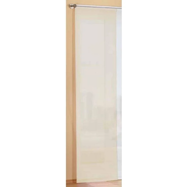 Gardinenbox Schiebegardine (1 St), Klettband, transparent, Voile, Flächenvorhang unifarben inkl. Paneelwagen 85589 – Bild 1