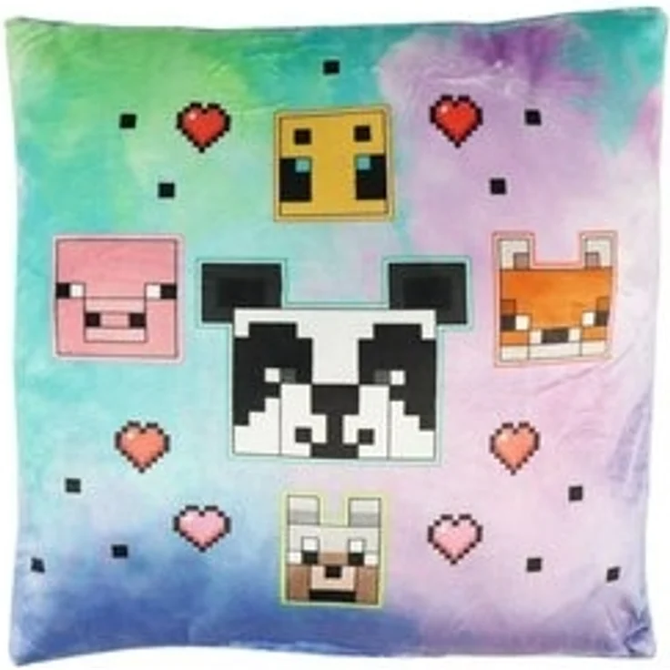 Minecraft Dekokissen Gamer Minecraft Panda Velours Kissen Dekokissen 35 x 35 cm – Bild 5