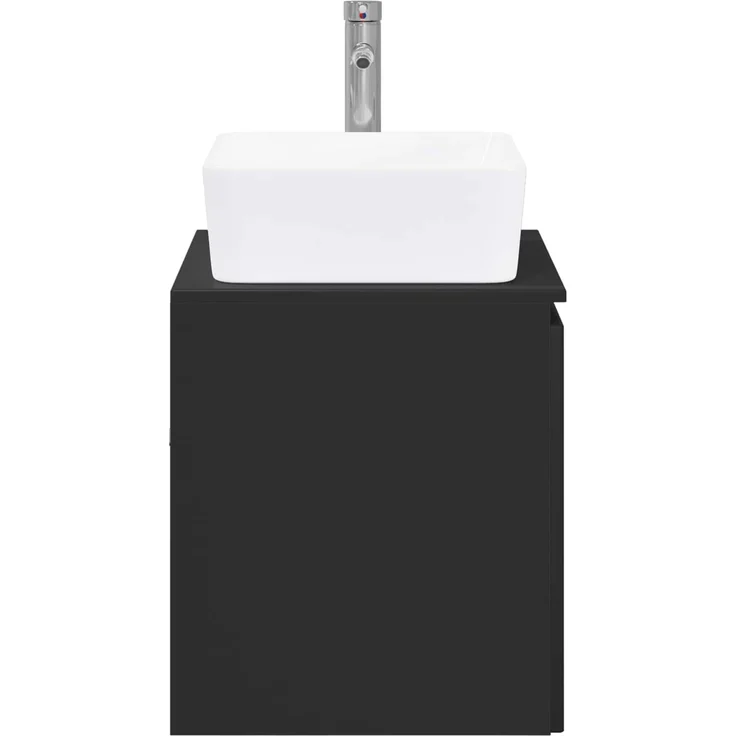 vidaXL Waschbeckenschrank Schwarz 62,5 x 44,5 x 80 cm Holzwerkstoff 3404331 – Bild 6