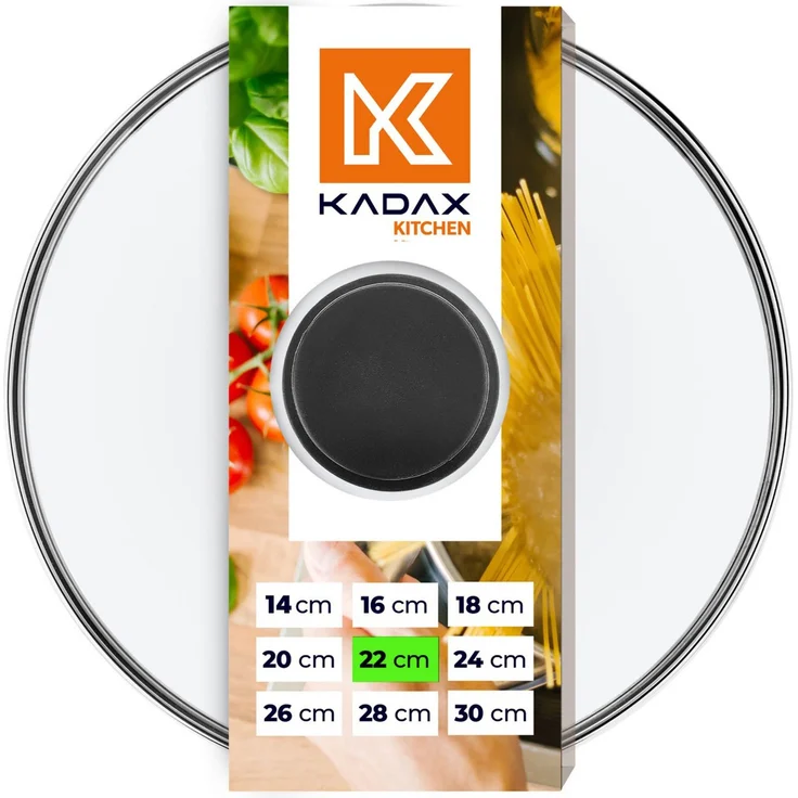 KADAX Cover Hitzebeständiges Glas für einen 22-cm-Topf – Bild 1