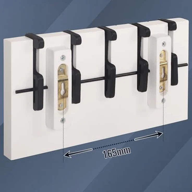 RICOO Garderobenleiste WM1886-S (1 St), Kleiderhaken Wand Garderobenleiste Hakenleiste Haken zum ausklappen – Bild 10