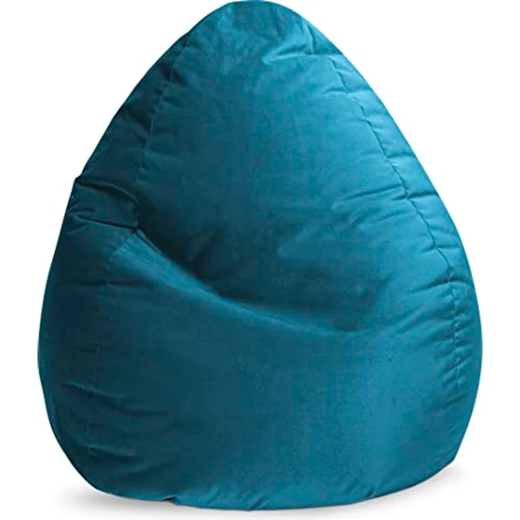 Sitting Point Sitzsack Marla XXL Samt Petrol – Bild 2