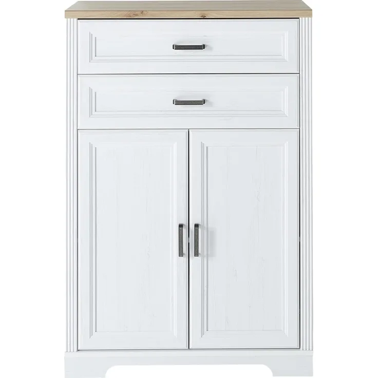 Aktenschrank Jasmin in Pinie hell - 86 x 127 x 38 cm (BxHxT)