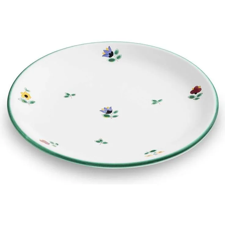 Streublumen, Dessertteller Cup (Ø 20cm) - Gmundner Keramik Frühstücksteller - Mikrowelle geeignet, Spülmaschinenfest