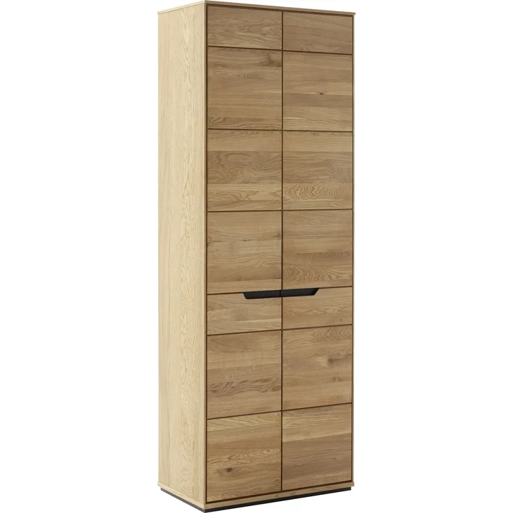 Garderoben-Set >ARAYA< (3-teilig) in Eiche teilmassiv - 148x195x40,5 (BxHxT) – Bild 2
