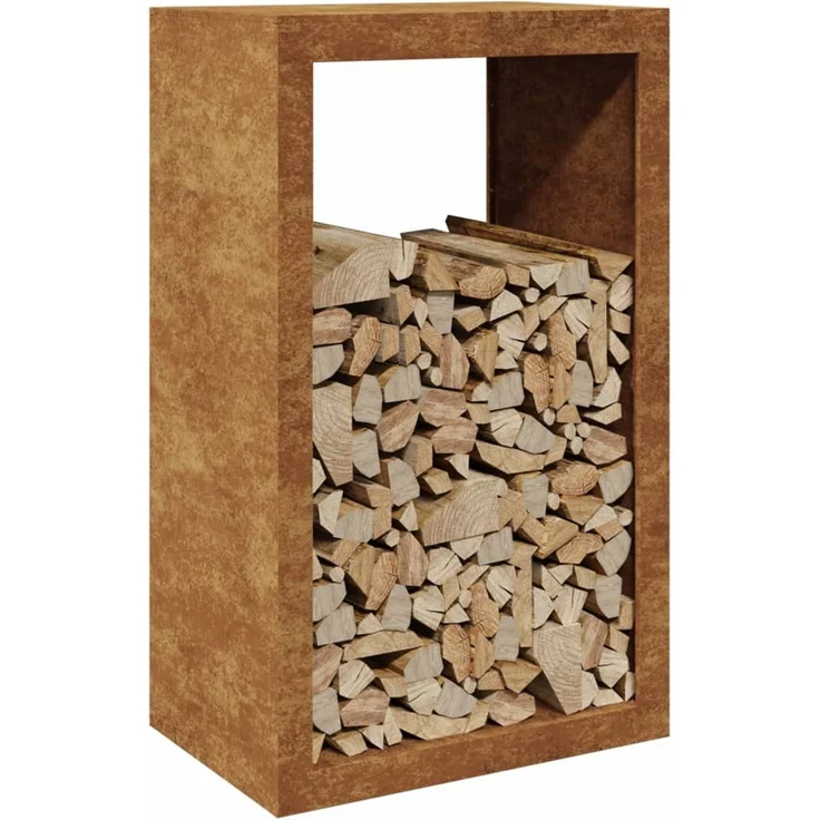 vidaXL Brennholzregal 60x40x100 cm Wetterfester Stahl 850995 – Bild 2