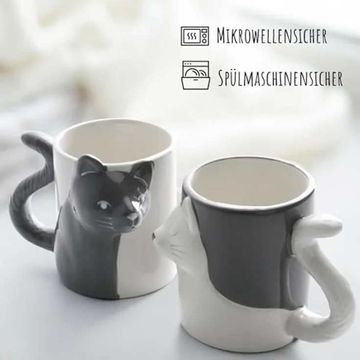 MiaMio Kaffeeservice Cat Mugs Set of 2 – Bild 6