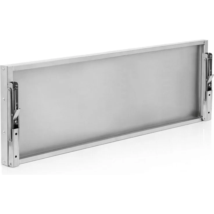 Mahlzeit Wandregal Edelstahl Wandregal, 120 x 30 cm, Küchenregal, Klappbar, Silber – Bild 4