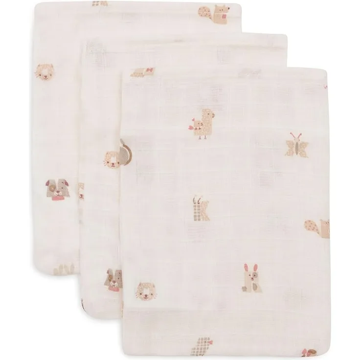 Jollein Hydrophile Waschlappen - Animal Friends -
