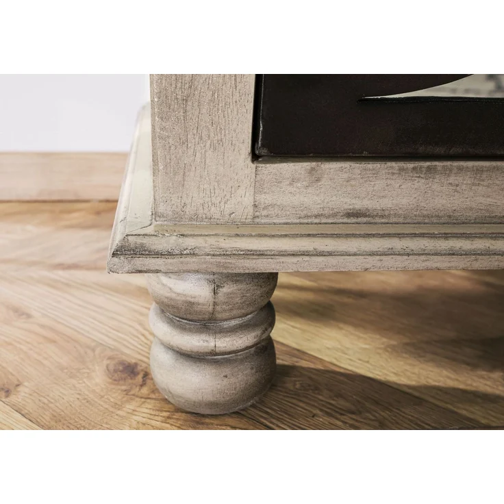 Schrank Mango 97x45x190 grau lackiert HERMITAGE #017 – Bild 6