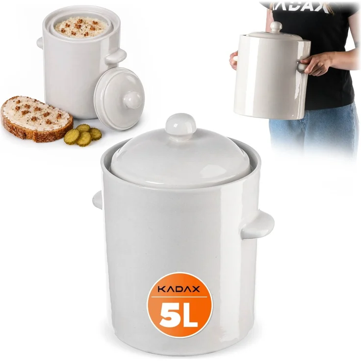 KADAX Fassbeiztopf mit Kragen 5L – Bild 1