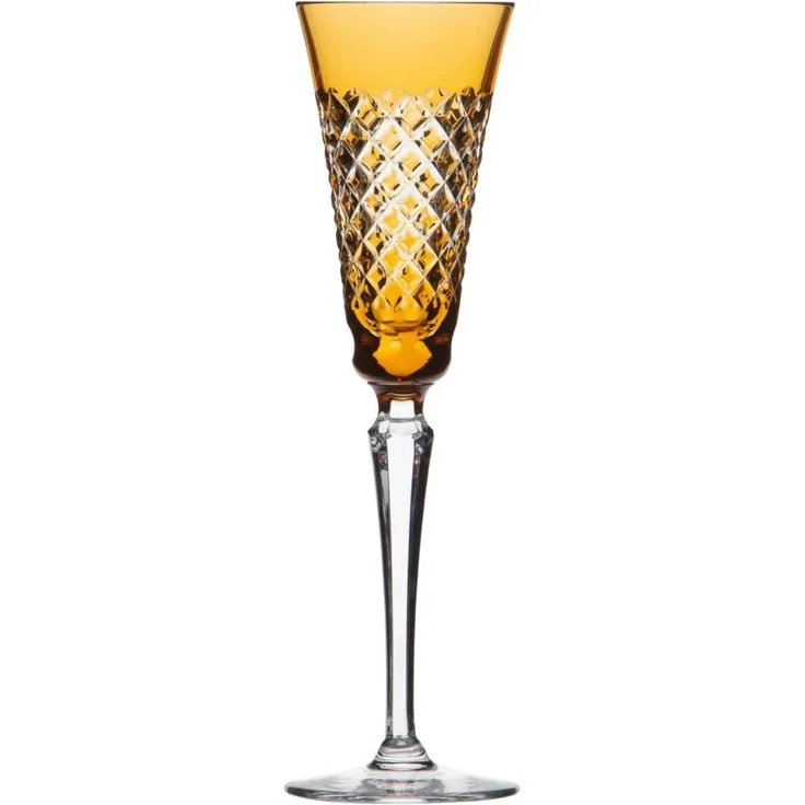 Sektglas Kristall Karo amber (26,5 cm)