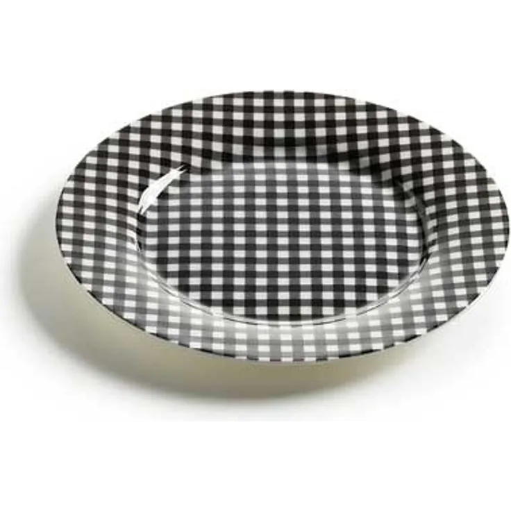 Teller Ø 19,5 cm ART DECO - Karo - aus Bone China Porzellan