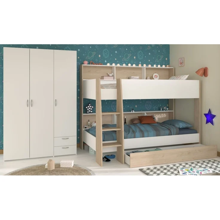 Parisot Kinderzimmer und Jugendzimmer Shelter in weiß und Eiche Set 2-tlg. – Bild 1