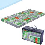 Arensberger Kinderreisebett Matratze 60x120 cm – faltbare Baby- & Kindermatratze mit Stadtmotiv, Nanocell Gelschaum, abnehmbarer Bezug & Tragetasche