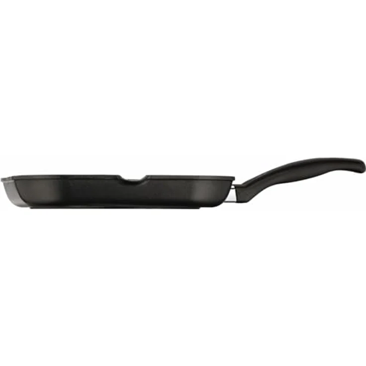 WMF Grillpfanne 27x27 cm mit Ausguss, Aluminium beschichtet, Steakpfanne ideal zum knusprigen Braten, eckige Pfanne, Kunststoffgriff – Bild 5