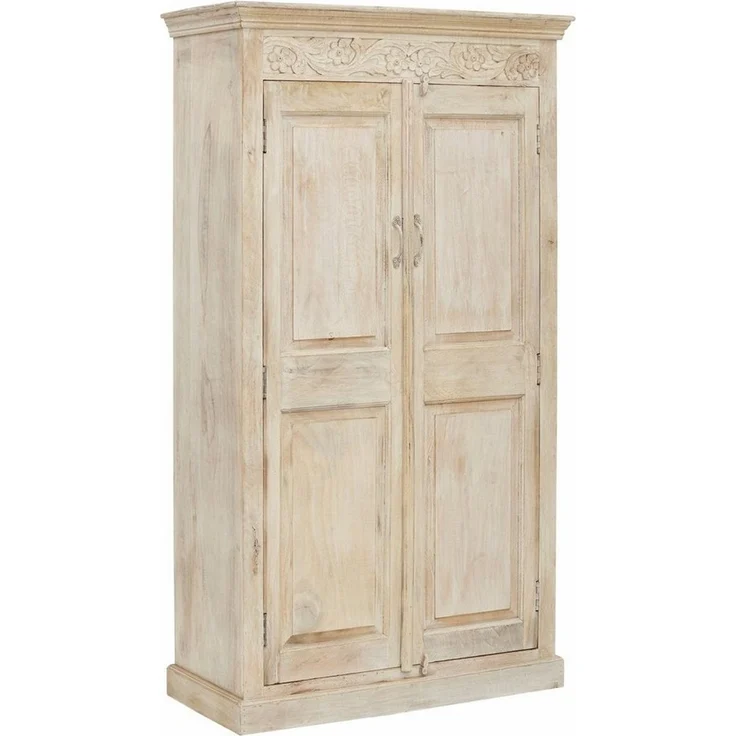 Home affaire Garderobenschrank Devdan mit dekorativen Fräsungen oben, Breite 100 cm, viel Stauraum – Bild 1