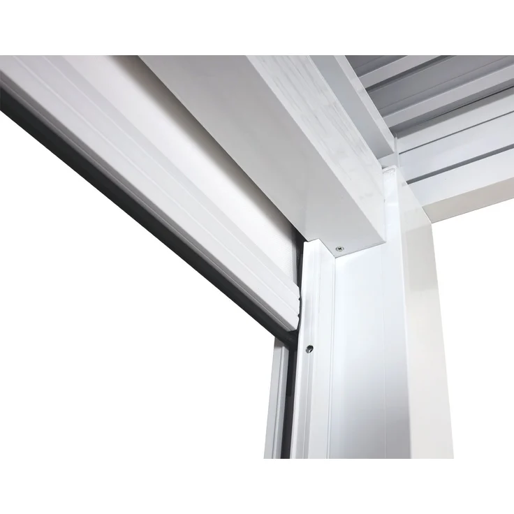 Seitenwand für Pergola HWC-L46, Pavillon Rollo Ersatzseitenwand, Stoff/Textil sturmfest 3x3 m ~ weiß – Bild 4