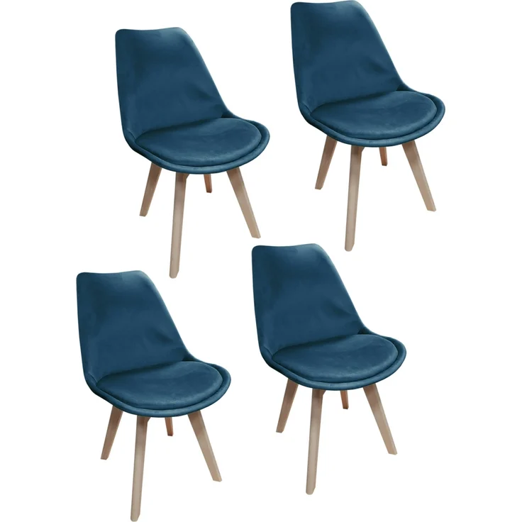 HTI-Living Atlanta Velvet Blau Stuhl