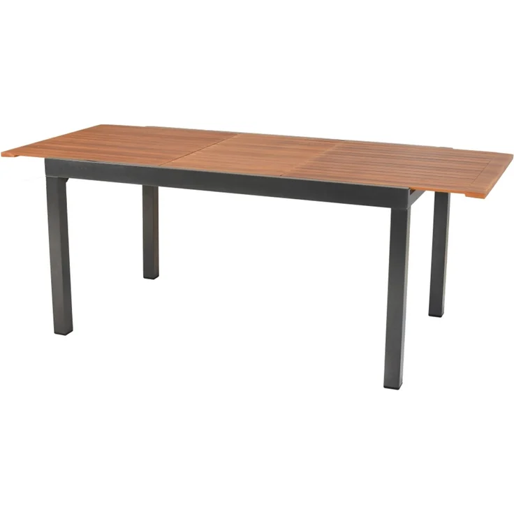 Thasos Gartenmöbel Set 7tlg, 6 Klappsessel, Ausziehtisch 150 (200 ) x 90 cm, Aluminium – Bild 8