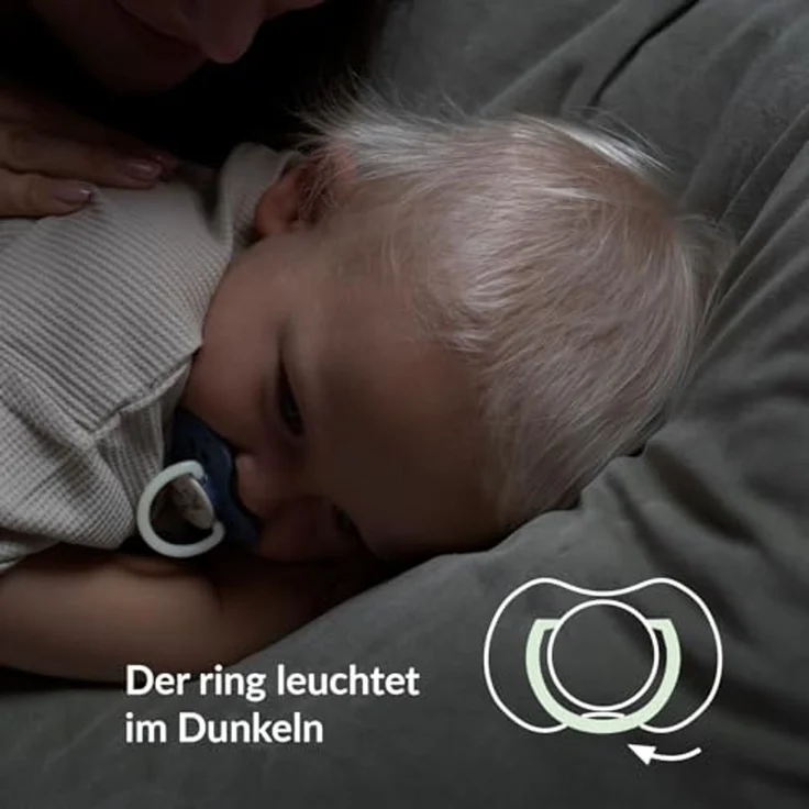 Difrax LOVI - Dynamischer Schnuller für Babys - Leuchtender Schnuller - 18+ Monate - Mädchen - Leicht anzunehmen, BPA-frei, Entwickelt in Zusammenarbeit mit medizinischen Experten. – Bild 4