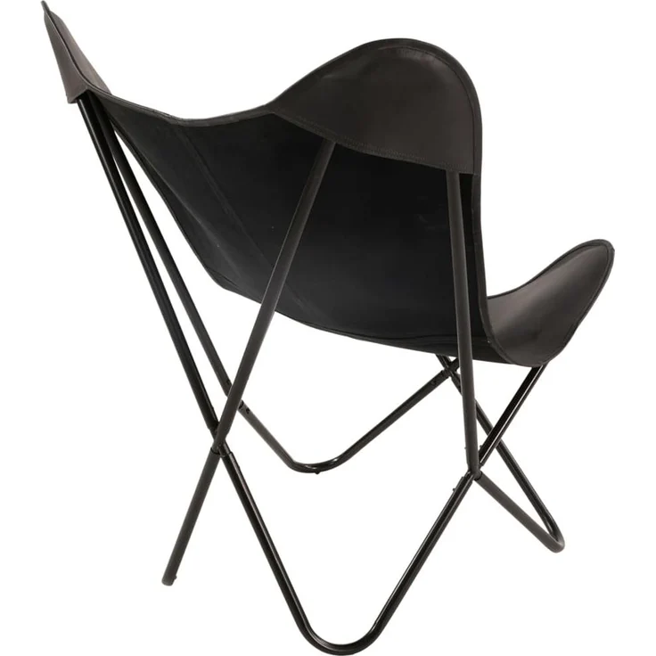 Lesli Living Butterfly-Sessel Buffalo 75 x 75 x 87 cm Schwarz – Bild 5