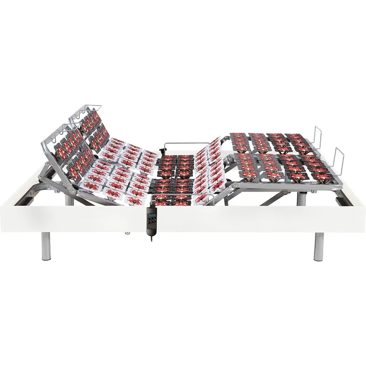 Relax-Bettgestell 2x48 Modulteller - 2 x 70 x 190 cm - Weiß - DREAMEA – Bild 6