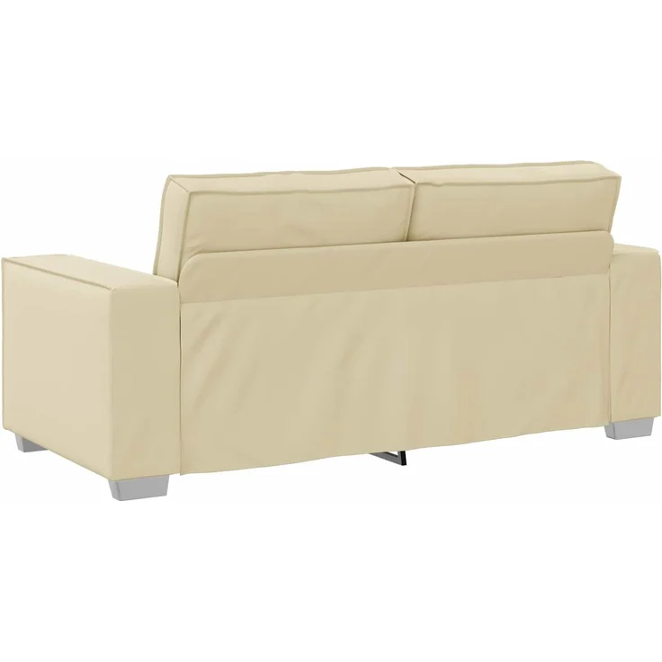 vidaXL Zweisitzer-Sofa Creme 180 cm Kunstleder 4105052 – Bild 4
