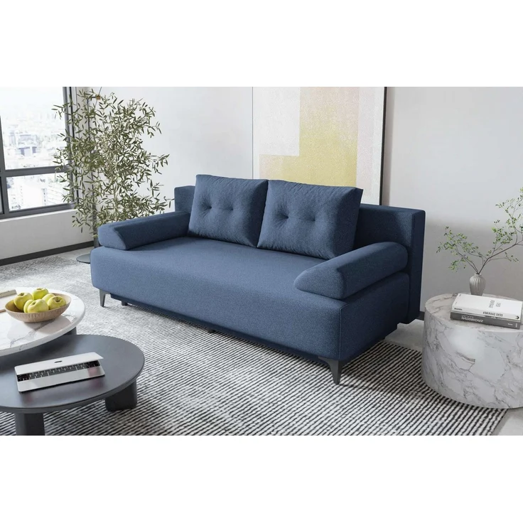 99rooms 3-Sitzer Fiora, Sofa, Inkl. 2 Rückenkissen, 2 Armteilkissen, mit Rundumbezug – Bild 1