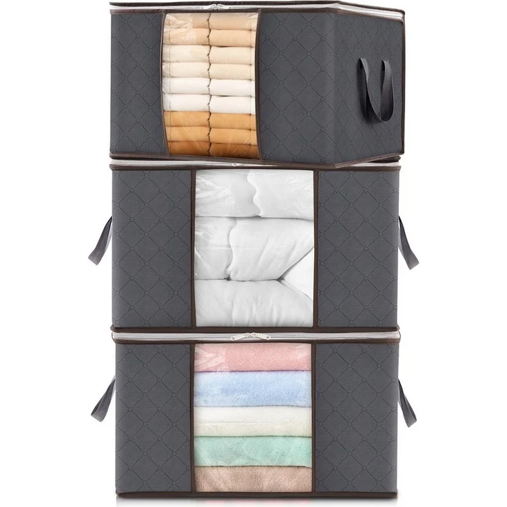 Lifewit Aufbewahrungsdose Aufbewahrungsbox mit Deckel, Kleiderschrank Organizer (3 St) – Bild 5