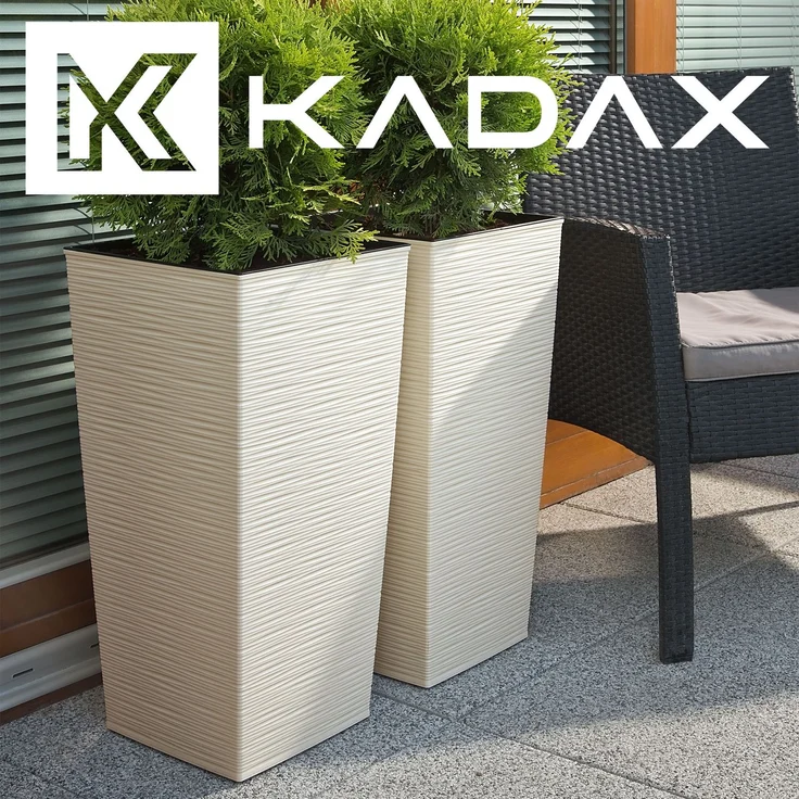 KADAX Blumentopf-Einsatz, 39 x 75 cm hoch, Creme – Bild 7