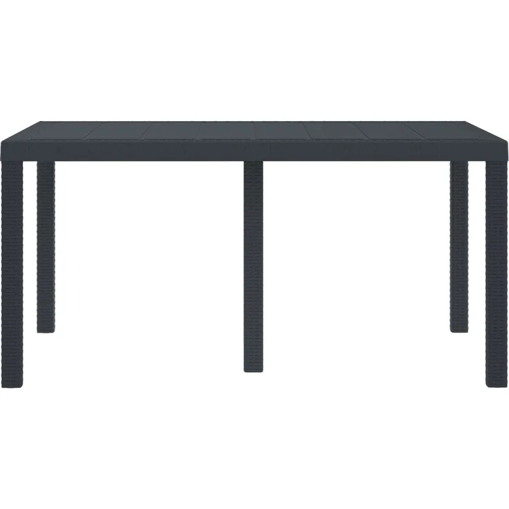vidaXL Wetterfester Gartentisch Anthrazit 150 x 100 x 73 cm 871684 – Bild 2