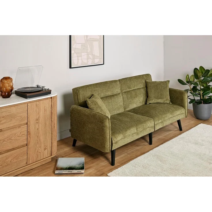 Jahnke SCHLAFSOFA Chillax LINE Boucle Opal Grün – Bild 2