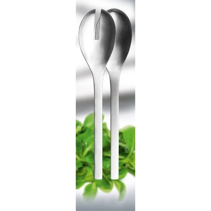 PURESIGNS Salatbesteck One, Extra matt Edelstahl, 16 cm