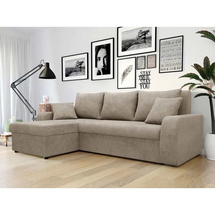 Mirjan24 Ecksofa Kristofer Lux (Farbe: Spirit Taupe), 80 x 147 x 238 cm – Bild 3