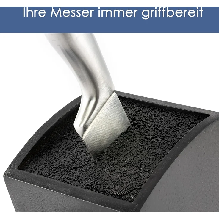 Hanseküche Messerblock Messerblock Quadratisch (1tlg), Messerhalter ohne Messer – Bild 4