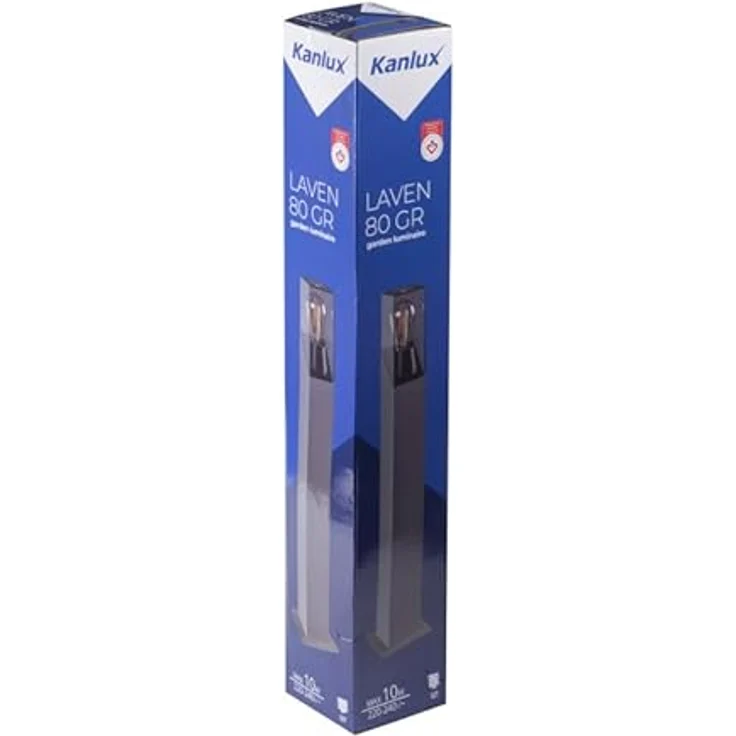 Kanlux Gartenleuchte E27, 10 W, wasserdicht IP44, 800 mm, Graphit für Außenbereich – Bild 3
