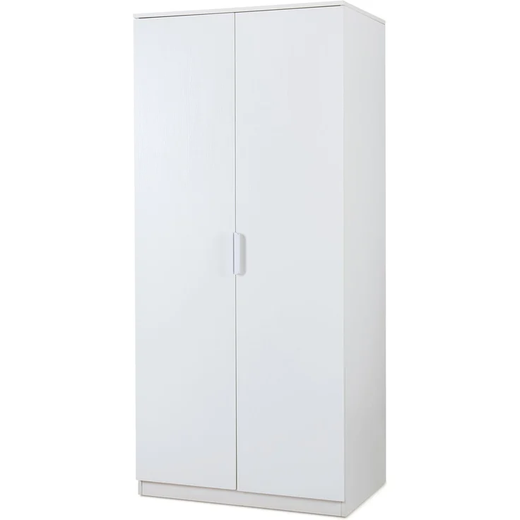 Kleiderschrank Eiselfing 176x80x52 cm 1 Fach Weiß [en. casa] – Bild 3
