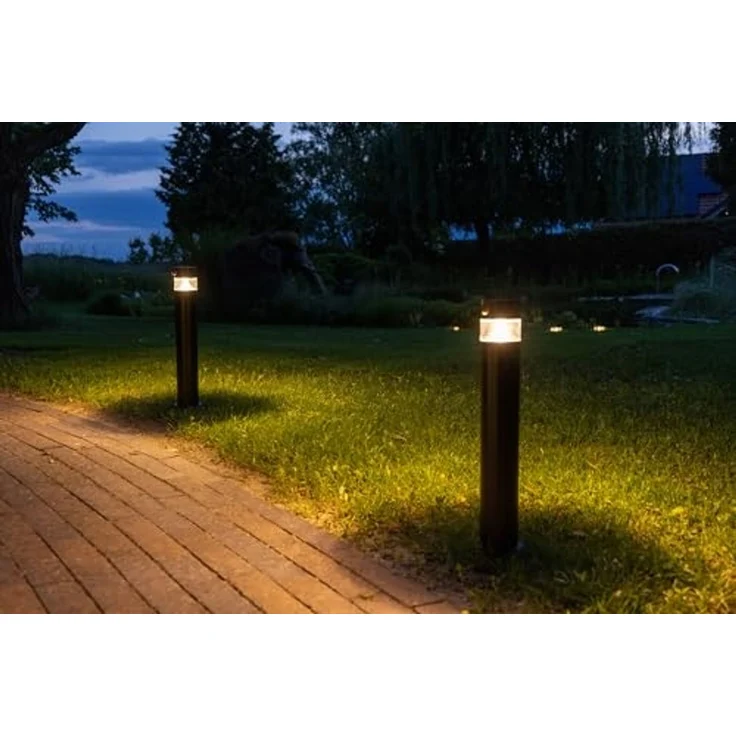 LED Solar Wegeleuchte "SWL-AS50" IP44, warmweiß 3000K, PIR Sensor, 50cm – Bild 5