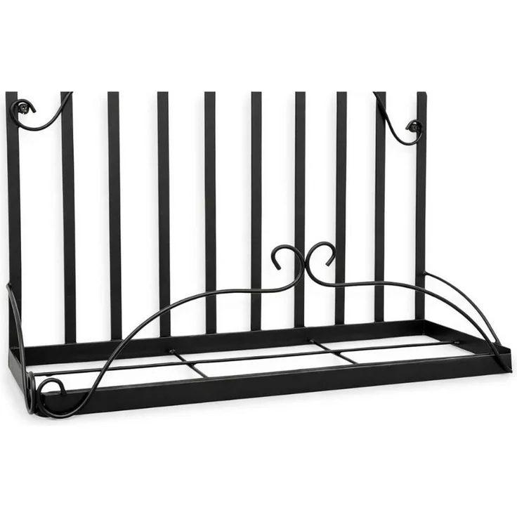 DanDiBo Kräuterregal Kücheregal Balkonregal Wand Metall Schwarz 96237 Wandregal Blumenregal Pflanzenhalter Wandblumenhalter Küche Balkon – Bild 5