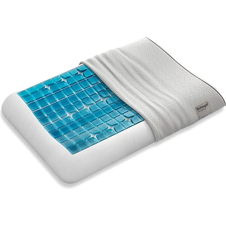 Technogel Anataomic – Nackenstützkissen mit kühlender Gelauflage, verschiedene Kissenhöhen, Kissenhöhe: 7 cm
