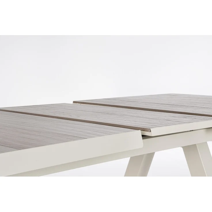 Gartenesstisch Norik aus Aluminium und Keramik, modern ausziehbar, beige Pelikan, für 6–8 Personen – Bild 6