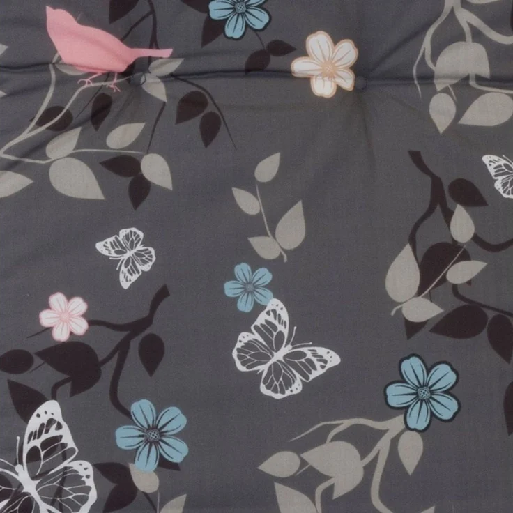 NYVI Hochlehnerauflage Hochlehner Auflagen 4er Set Barcelona - Gartenstuhlauflagen 118x50cm, (4 St), Stuhlauflage, Sitzauflage mit Halteband, UV-fest, Blumen Floral – Bild 2