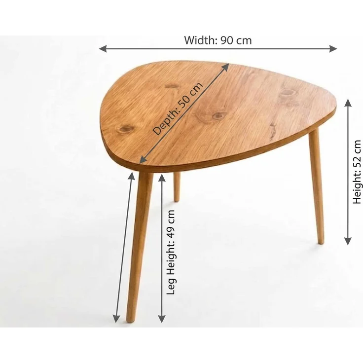 Skye Decor 'Peka-165 - Pine' Couchtisch, Kiefer, 90 x 52 x 50 cm – Bild 3