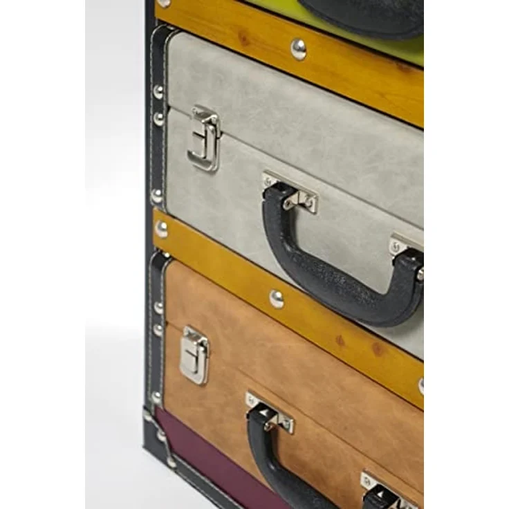 Kobolo Regal Kommode in Kofferoptik -Bunt- 5 Fächer – Bild 6