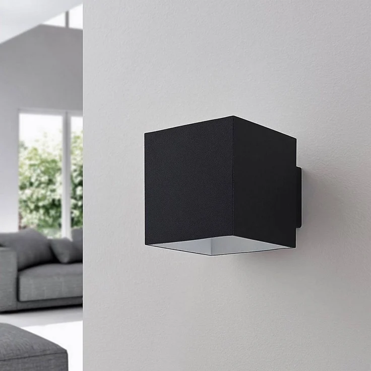 Arcchio Wandleuchte Zuzana, Metall, Schwarz IP20, 1x8 W LED – Bild 1
