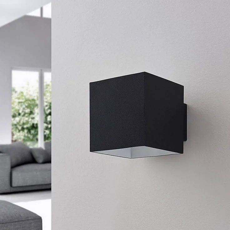 Arcchio Wandleuchte Zuzana, Metall, Schwarz IP20, 1x8 W LED