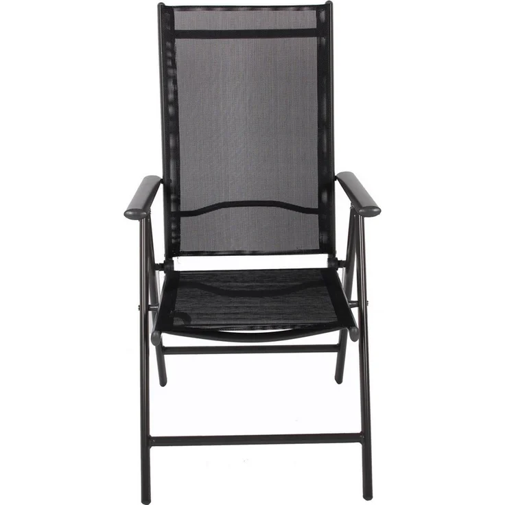 VCM Gartenstuhl Miami 916728 Anthrazit H. 105 x B. 56 x T. 65 cm – Bild 2