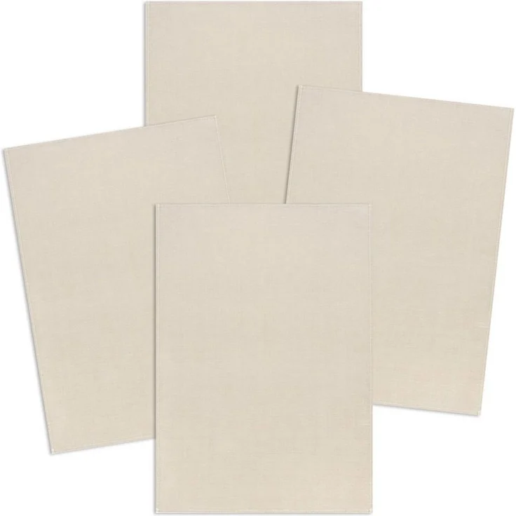 Kracht Geschirrtuch Standard uni, (Set, 4-tlg, 4-teilig), 4er Pack Geschirrtücher (4 Stück), ca. 50x70 cm, Halbleinen – Bild 1
